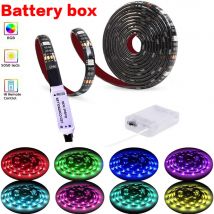 1-5M 5V LED Streifen Licht SMD 5050 Batterie Box Netzteil Flexible Band Diode Band Fernbedienung TV Wohnzimmer Schlafzimmer Dekor