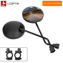 Rückspiegel für Niu Electric N1/N1S/M1/U1 Elektroroller Retro Runde Seitenspiegel Motorrad Universal Rückspiegel