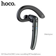 Hoco S19 kabelloser Kopfhörer BT 5.0 ENC, Geräuschunterdrückung, Dual-Mikrofon-Headset links rechts, einzelner Ohrbügel, Freisprech-Ohrhörer