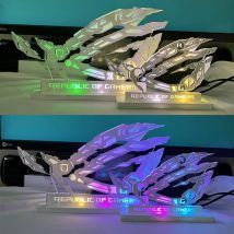 ARGB Desktop-Computerfigur aus Acryl, DIY-Gaming-Schrank, dekorative ROG-Ornamente, Beleuchtung, 5 V, 3 PIN, AURA SYNC