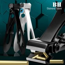 1PC Professionelle Nagelknipser Carbon Stahl Hohe Qualität Nagel Cutter Schwarz Splitter Reparatur Finger Zehe Werkzeuge Finger Zehe Schere