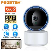 Tuya 5MP Wifi IP Kamera Babyphone 360° °   PTZ Motion Detect Zwei-Wege-Audio-Nachtsicht unterstützt TCP/IP/ONVIF Privatprotokoll