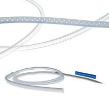 Pet Silikon perforiertes flaches Abfluss rohr mit oder ohne Nadel 100% medizinische Klasse 1 Stück sterilisieren 7mm/10mm Veterinär geräte