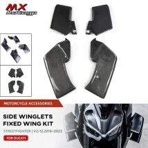 Dla DUCATI Streetfighter V4 V4S V2 2019-2024 Górne dolne skrzydełka Owiewka z włókna węglowego Owiewka motocyklowa Boczne stałe skrzydło