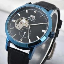 Orient Double Lion Sport Automatic Mechanical Watch Full Function World Time Water Resistant Leather Strap