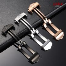 Watch Buckle 18mm 20mm for TAG Heuer Strap Stainless Steel Folding Clasp for Men Women Leather Watchband Double Button Clasps