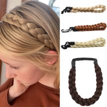 Synthetic Premium Adjustable Handmade Fashion Braiding Hair  Braided Elastic Band Hair Headband Headwear For Women