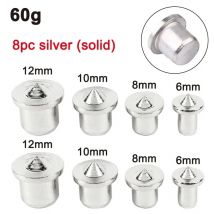 8pc Panel Möbel Positionierung Holzbearbeitung runde Holz Zapfen Top DIY Silber Locator Holz Pin Center Punch Werkzeug Set