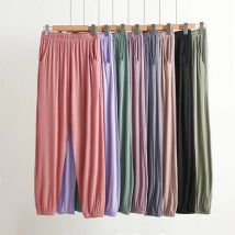 Große Nachtwäsche Damen Baumwolle Pyjama hose für Frauen modal dünne lose Home Wear Hosen Frühling Sommer Pyjama Hose