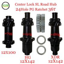 RCRW 36T PG Ratchet SL Road Bike Hub Center Lock 24Hole 12x100 12x142 Shiman/HG XDR MSR Straight Pull Hub Super Light R36T-SL-CL