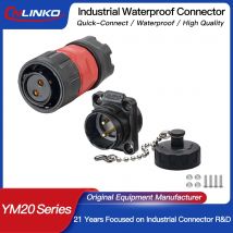 CNLINKO M20 2/3/9 Pin Elektrischer Steckverbinder Kabel-zu-Platine PBT-Kunststoff Panelmontage 12V 5A-20A Wasserdichter IP68 Stecker für Automobilanwendungen