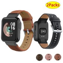 Leather Strap For Xiaomi Redmi Watch 2 Lite Bracelet leather Watchband For mi Watch Lite Smartwatch Accessories Replacement belt