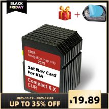 Tarjeta SD de actualización Sat Nav 2025 para KIA Compact 5,X Carens/Ceed/Niro/Optima/Picanto/Rio/Soul/Sportage/Stonic 32GB mapas GPS UE Reino Unido