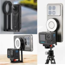 Faltbare Selfie Stick Stativ Halterung Magnetische Telefon Halter für iPhone für GoPro Insta360 DJI OSMO 360 Pocket 3 Action Kamera
