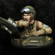 1/9 U.S. Sherman Commander, Normandy, Harz Modell Büste gk, Weltkrieg II Soldaten, unmontiert und unbemalt Kit