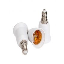 High Quality Fireproof Plastic Converter E14 To E27 Adapter Conversion Socket Material Socket Light Bulb Adapter Lamp Holder