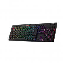 Redragon K618 Horus kabellose mechanische RGB-Tastatur, Bluetooth/2,4 GHz/kabelgebundene Tri-Mode-Gaming-Tastaturen mit niedrigem Profil