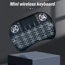 Mini tastiera wireless I8 retroilluminata a 7 colori russo francese spagnolo portoghese arabo 2.4G Air Mouse remoto per Android TV Box PC