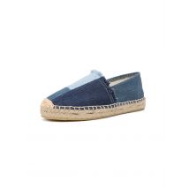 Espa drilles Damenschuhe Luxus Denim Patchwork flache Plattform stilvolle und trend ige Schuhe für modische Frauen