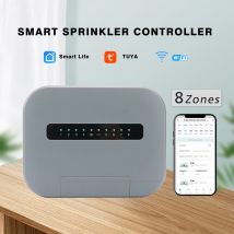 Controlador de aspersor inteligente para interiores, sistema de riego con Control remoto por teléfono, funciona con Smartlife, enchufe europeo, WiFi, 6 /8 estaciones