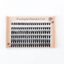 SHIDISHANGPIN 120 Bundles Eyelash Extension Natural Faux Mink Eyelashes Individual Cluster Lashes Makeup Cilia False Eye Lashes