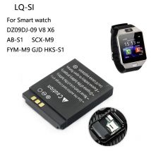 LQS1 3.7V 380mAh bateria do inteligentnego zegarka DZ09 baterie do DJ-09 V8 X6 AB-S1 SCX-M9 FYM-M9 GJD HKS-S1 LQ-S1 bateria
