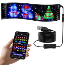 Gotus LED Scrolling Festival Atmosphäre Bildschirm, 5V/2a Bluetooth App bearbeitbare Text muster Animation LED Logo Auto flexiblen Bildschirm