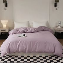 60er-Jahre-Bettbezug aus langstapeliger Baumwolle, einfarbig, Bettbezug, Queen-Size-Bettdeckenbezug, 160 x 210 200 x 200 Bettwäsche