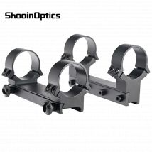 Shooin Optics Mount Ring 25.4mm 30mm Tube / 11mm Dovetail 20mm Weaver Base