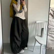 Übergroße Schwarz Jogginghose Frauen Y2K Harajuku Baggy Jogger Sommer Streetwear Breite Bein Hosen Koreanische Mode Casual Hosen Neue