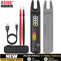 BSIDE U0 U1 Digitales Zangenmessgerät DC AC Professionelles 100A Amperemeter Zangen T-RMS Strom OpenJaw Elektrischer Tester Auto-Multimeter