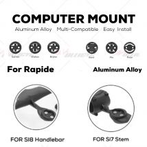 For SL8 SL7 Bike Mount, Out Front GPS Computer Holder for Garmin Wahoo Bryton, GoPro Action Camera & Stopwatch Mount