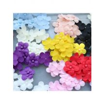 10pcs/lot 12colors DIY Handmade 3D Flower patches for Wedding Dress flowers  Headwear dresses hat decorative appliques