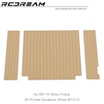 RCDream Holzfarbene dekorative Platten, 3D-gedruckt, für Wild-Defender RD110 313 mm, 324 mm, 4 Tür-Tonabnehmer-Upgrade-Teile # D1C15
