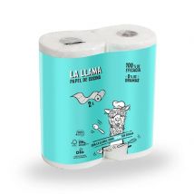 Papel de Cocina Estandar 2 Capas LA LLAMA 2uds