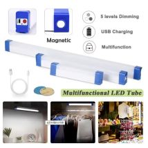 LED USB wiederaufladbare Lampenröhre Notlicht Camping magnetische tragbare Beleuchtung Nachtmarkt Außenfahrzeug Hartstreifen