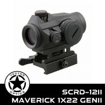 Vector Optics Maverick 1x22 GenII Kompaktowy Celownik z Czerwoną Kropką o Rozmiarze Kropki 3MOA i 11 Poziomach Intensywności Dla AR 15 AK .223 .308