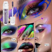 Camaleonte Metal Lip Gloss Rossetto liquido Schiarente Lucidalabbra a lunga durata Tazza antiaderente idratante a lunga durata multicolore