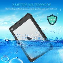 Custodia impermeabile IP68 per Apple iPad 7 8 9 10.2 "con protezione dello schermo portamatite custodia resistente all'acqua con cinturino
