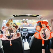Instagram nuovo prodotto cartone animato volpe giraffa specchietto retrovisore per bambini baby car osservazione specchio decorazione d'interni pendente
