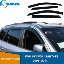 Seite Fenster Deflektoren Für Hyundai Santafe Santa fe 2008 2009 2010 2011 Acryl Schwarz Tür Visier