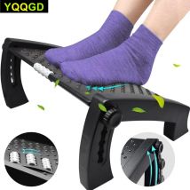 Tragbare Fußstütze unter dem Schreibtisch, Fußstütze, ergonomischer Fußhocker mit Massagerollen, Fußstütze für die Arbeit zu Hause und im Büro