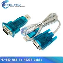 HL-340 HL340 New USB to RS232 COM Port Serial PDA FT232 9 pin DB9 Cable Adapter support WIN11 Compatible CH340
