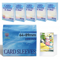 Buste per carte interne da 1000 pezzi Perfetta vestibilità per carte collezionabili MTG/YGO, carte sportive, buste per carte interne morbide sono fluide e resistenti