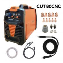 CNC Non HF Pilot Arc CUT80 CNC iYeah Macchina di taglio al plasma 220V/380V 80A Con la torcia dritta PT80/PTM80 taglio facile 35mm