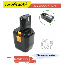 C&P Per Hitachi 12V Batteria Pin 3.0AH Ni-MH Batteria di ricambio 300002,300003,300004,302758,310378,310453,318240,EB 12