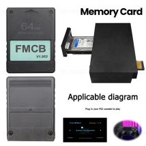 FMCB Scheda McBoot gratuita per Sony PS2 per Playstation 2 Scheda di memoria sottile da 64 MB V1.953 OPL MC Boot per accessori PS2