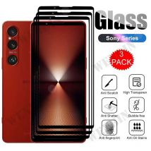3 Pcs Tempered Glass For Sony Xperia 1 VI 5 VI 10 VI 10 V 5 V IV III II 5 1 10 Plus Screen Protector Full Protective Glass