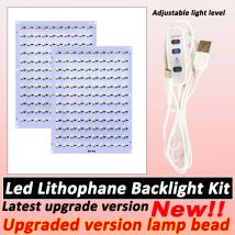 For Bambu Lab Lithophane Led Panel CMYK LED Backlight Board PLA Basic CMYK Lithophane Bundle 3D Print Lithophane Photo DIY