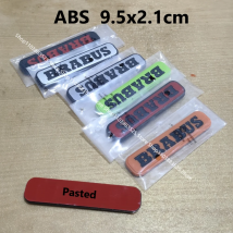 ABS-Auto-Emblem-Abzeichen-Aufkleber für Smart Brabus 450 451 453 G63 G500 W464 G350, modifizierter Aufkleber für die hintere Kofferraum-Fahrzeugtür